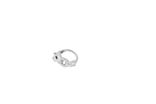 Emerald Night Owl Ring