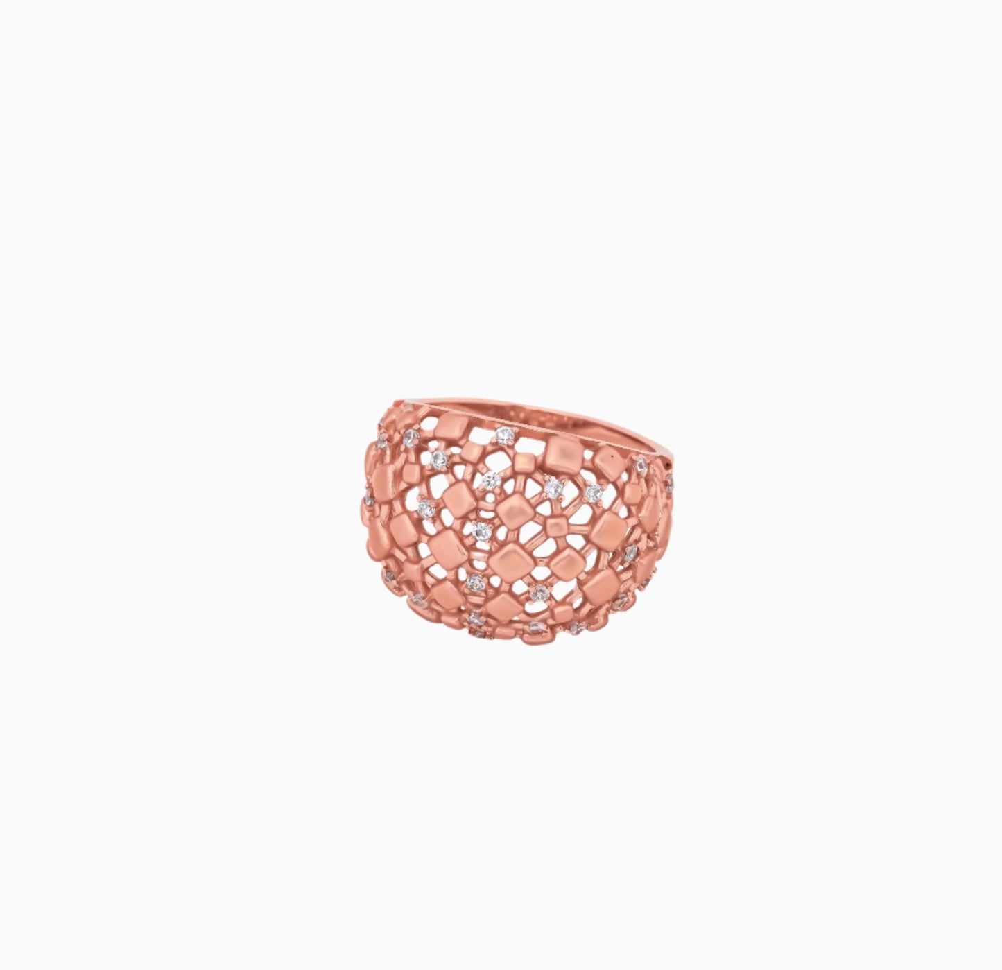 Radiant Geometric Ring