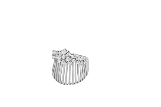 Silver Cocktail Ring - 925 Silver