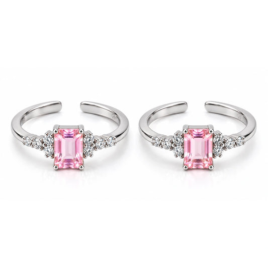 Aura Bloom 925 Silver Adjustable Toe Ring
