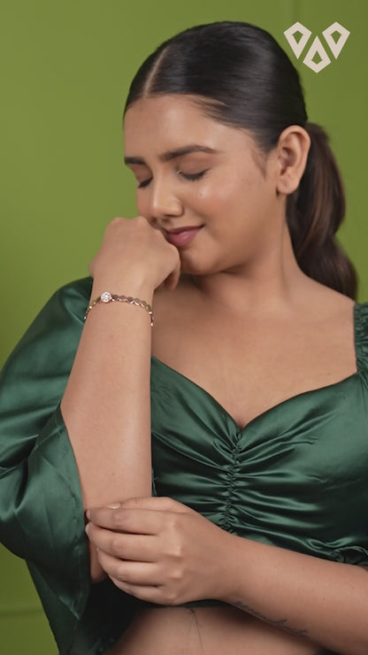 Eternal Love Rose Gold Bracelet - 925 Silver