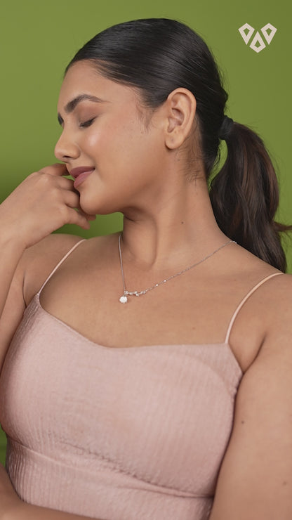Silver Blossom Necklace - 925 Silver