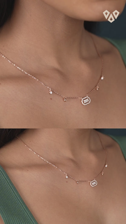 Lustrous Bloom Necklace - 925 Silver
