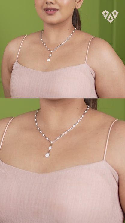 Celestial Cascade Necklace - 925 Silver
