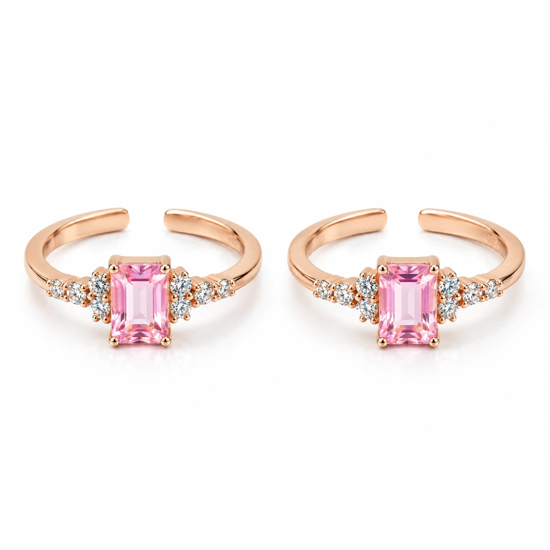 Aura Bloom 925 Silver Adjustable Toe Ring