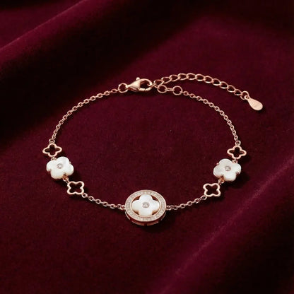 Floral Radiance Bracelet - 925 Silver