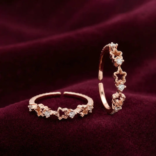 Starlace Bloom 925 Silver Adjustable Toe Ring