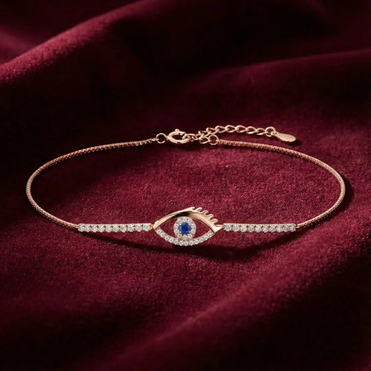 Celestial Evil Eye Bracelet - 925 Silver