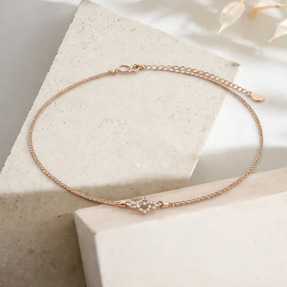 Infinity Bloom 925 Silver Rose Gold Filigree Adjustable Bracelet