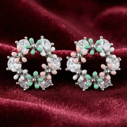 The Pastel Bloom Earrings - 925 Silver