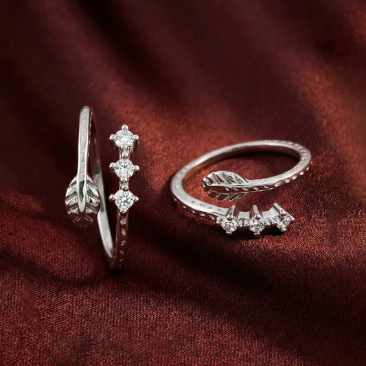 Leaf Whisper 925 Silver Adjustable Toe Ring