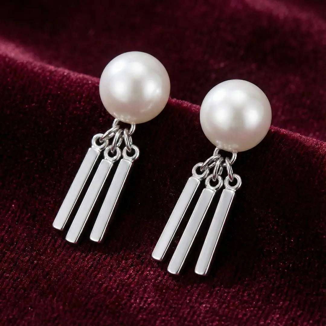 Silver Rhythm Studs - 925 Silver