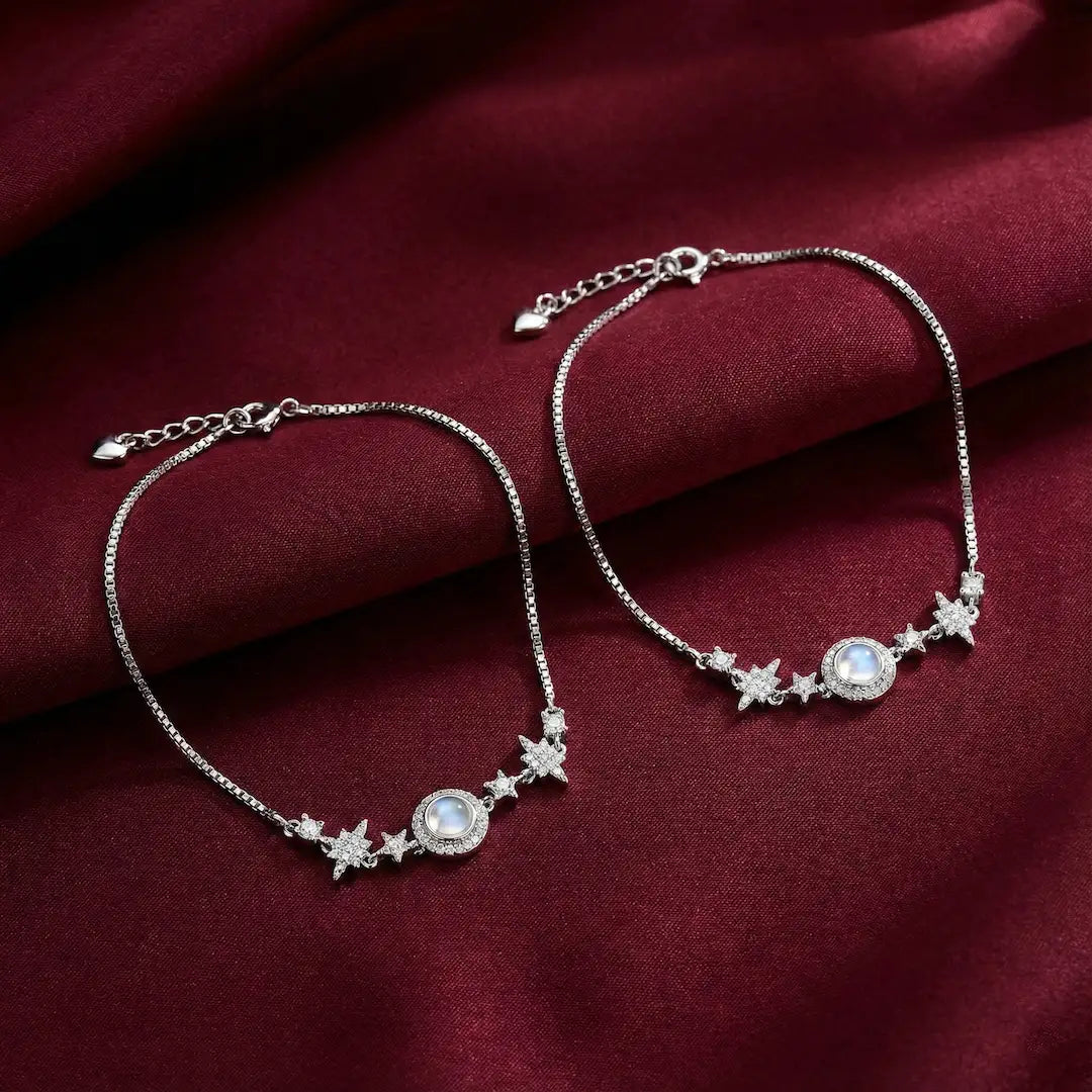 Celestial Charm Anklet - 925 Silver