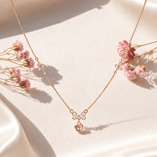 Sweetheart Bloom Necklace - 925 Silver