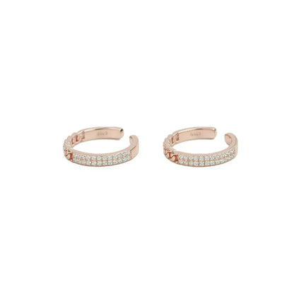 Gleam Luxe Rose Gold Silver Adjustable Toe Rings