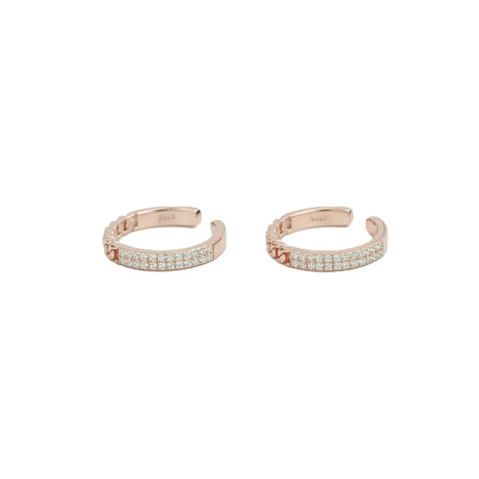 Gleam Luxe Rose Gold Silver Adjustable Toe Rings