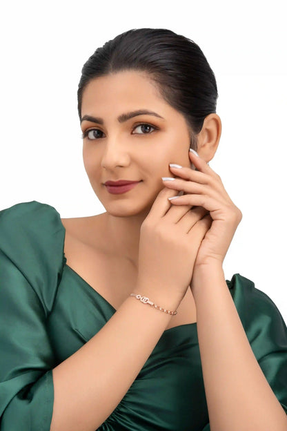 Cubic Serenity Bracelet - 925 Silver